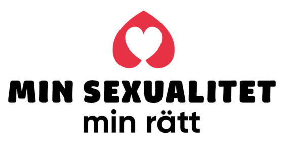 Logga med texten Min sexualitet min rätt