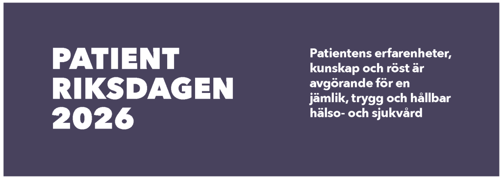 Bild med texten "Patientriksdagen 2026"
