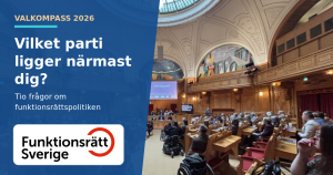 Bild med texten Vilket parti ligger närmast dig?