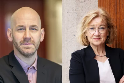 Kollagebild med två personer.